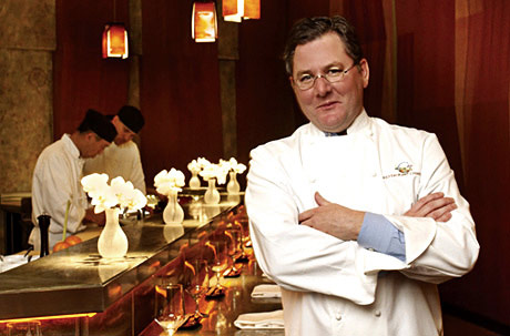 Premier Chef Charlie Trotter at his restaurant at the Palazzo, Restaurant Charlie. Chef Charlie Trotter in Bar Charlie at Restaurant Charlie at the Palazzo.