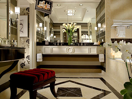 Palazzo elegant bathroom. The all-suite Palazzo boasts bathrooms fit for a king...or queen!