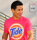 Mario Lopez with his Tide t-shirt. Mario Lopez with his Tide t-shirt.