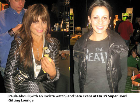 Paula Abdul Sara Evans On 3's Gift Lounge