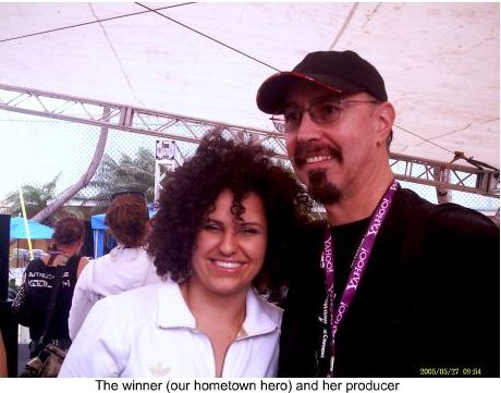 LA Winner and her producer