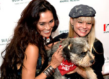 Tia Carrere and Julie McCullough at Yappy Hour