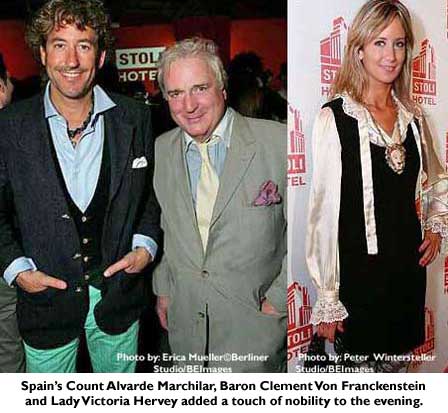 Count Alvarde Marchilar, Baron Clement Von Franckenstien, Lady Victoria Hervey Count Alvarde Marchilar, Baron Clement Von Franckenstien, Lady Victoria Hervey