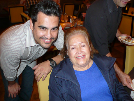 Jesse Gomez and his Grandmother Irene Montes of El Arco Iris