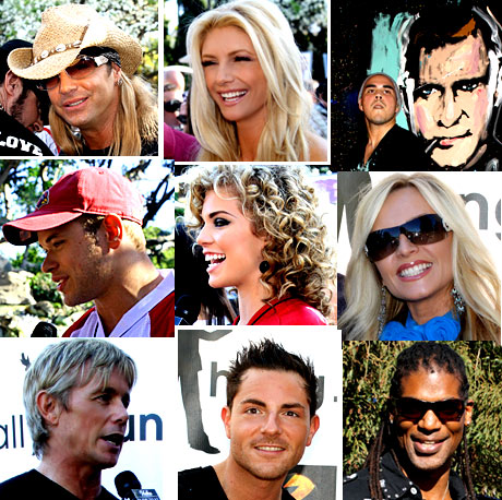 Celebs at Game Day at the Playboy Mansion