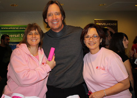 The ladies of Lipstick Bail Bonds with actor Kevin Sorbo.