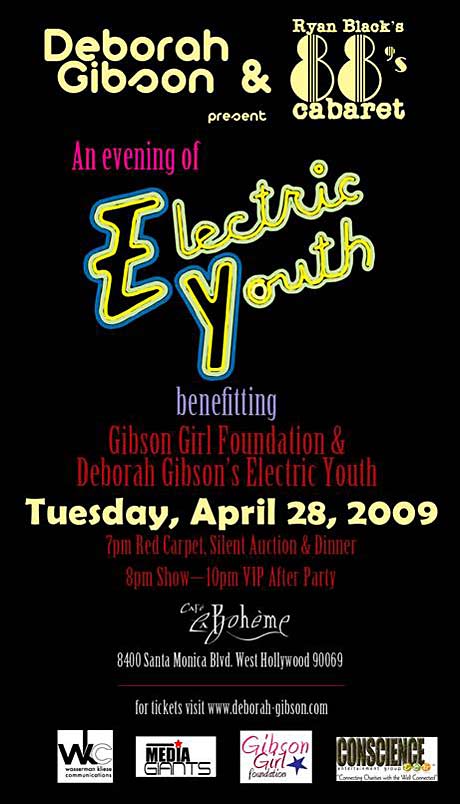 Electric Youth to benefit Gibson Girl Foundation