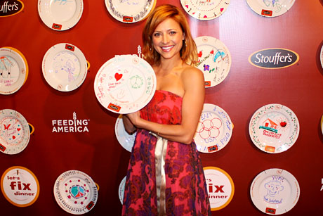 Christine Lakin, "Race to Witch Mountain" Shows off a Decorated Plate
