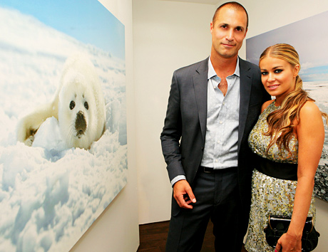 Nigel Barker with Carmen Electra at "A Sealed Fate".
