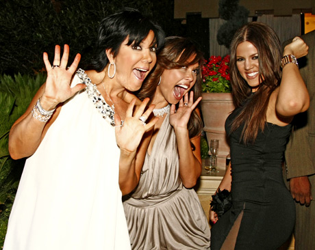 Kris Kardashian, Vanessa Manillo and Khloe kardashian lhaving fun in Vegas.