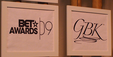 2009 BET Awards GBK backstage gifting suite