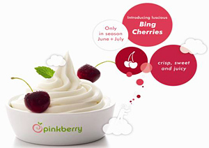 Pinkberry with Bing Cherries