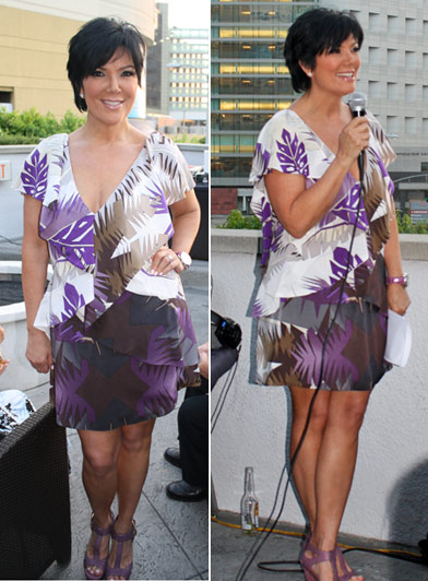 Kris Jenner announces the honorees for the 2009 Celebrity Catwalk at the Sofitel.