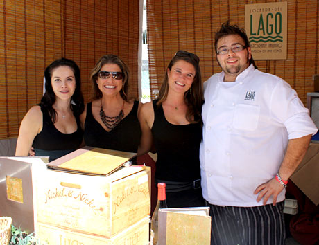 The team from Locanda Del Lago: Sonia Macari, Karin Fumagalli, Megan Sheehy, Executive Chef Roberto Maggioni
