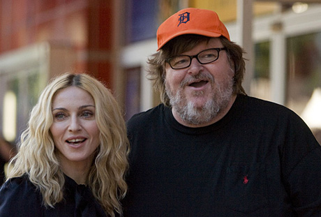 Michael Moore and Madonna from the 2008 Traverse Film Festival