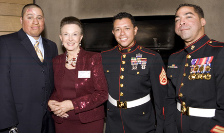 Marine Veteran Octavio Sanchez, Maggie Lockridge RN, Founder (and angel!), Marine SSgt. Tony Lino, Marine GySgt. Paul McQuigg