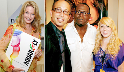 Diede Hall, It&ly Hairfashion's Gary Tenore, Randy Jackson and publicist Jessica McCafferty 
