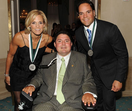 Olympic swimmer Dana Torres, Marc Buoniconti, and Mike Piazza.