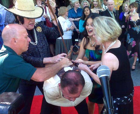 Magic Castle's magician Jim Bentley was assisted by the lovely trio of Tippi Hedren, Romi Dames and Jo Anne Worley.