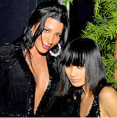 Bai Ling and friend at the Laguna Jeans celebrtion at the Kress.