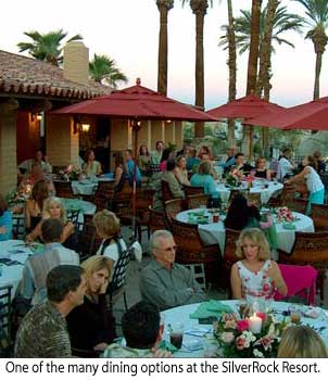 Dining at SilverRock Resort in La Quinta