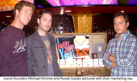 Icerok founders and marketing rep at 2008 GBK MTV movie award gift suite