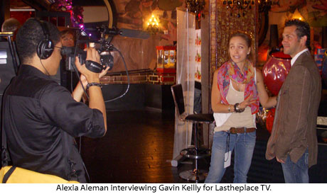 LATP crew interview Gavin Keilly at GBK MTV movie award gift suite