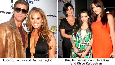 Lorenzo Lamas, Sandra Taylor, Kris Jenner, Kim and khloe Karcashian