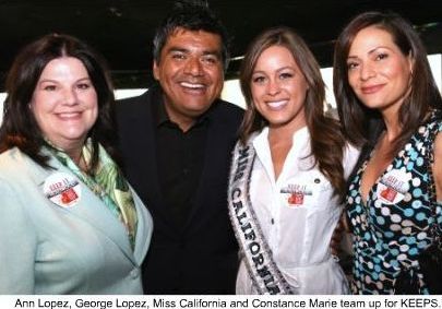 Ann Lopez, George Lopez, Miss California and Constance Marie team up for 