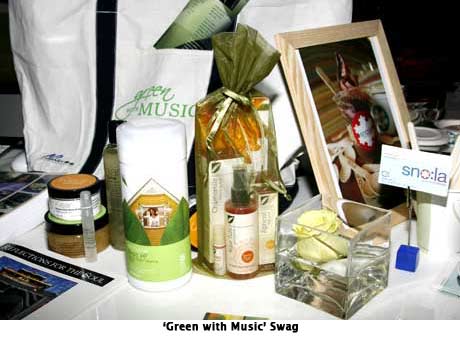 'Green with Music' Grammy Retreat Swag