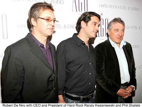 Randy Kwasniewski, Phil Shalala and Robert De Niro
