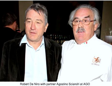 Robert De Niro and AGO partner Agostino Sciandri