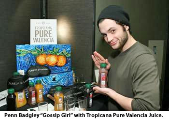 Penn Badgley “Gossip Girl” with Tropicana Pure Valencia Juice