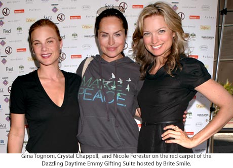 Gina Tognoni, Crystal Chappell, and Nicole Forester