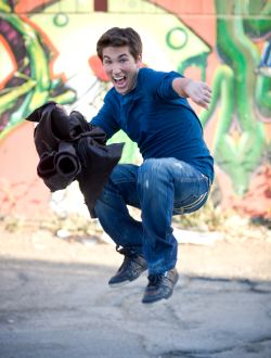 Justin Stein mid-air