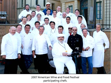 2007 chefs for the 25th Annual American Wine and Food Festival 