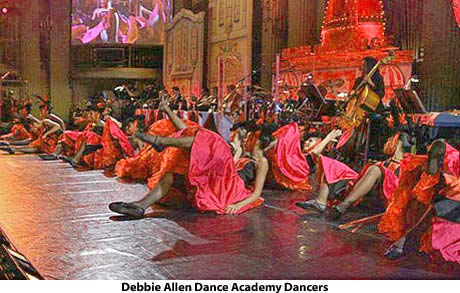 Dancers from the Debbie Allen Dance Academy