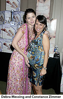 Debra Messing and Constance Zimmer