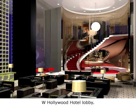 W Hollywood Hotel Lobby