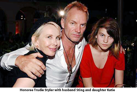 Trudi Styler, Sting and daughter Katie at the EMA awards