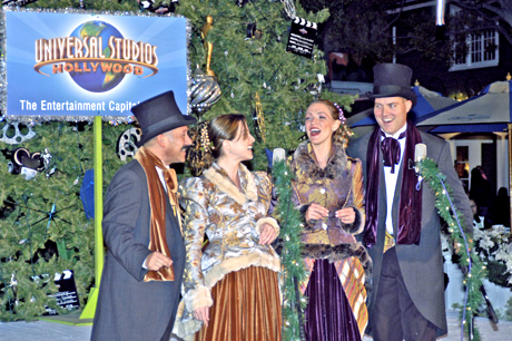 Carolers at Universal Hollywood Tree Lighting Carolers at Universal Hollywood Tree Lighting