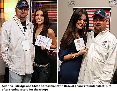 Audrina Patridge and Chloe Kardashian, Rose of Thanks