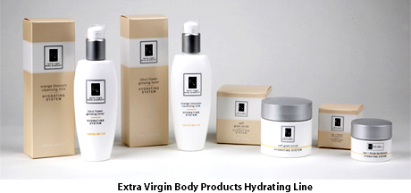 Extra Virgin Body Products Hydrating Line