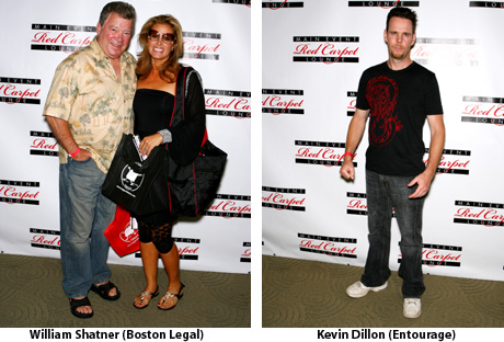 William Shatner and Kevin Dillon at the Main Event Red Carpet Lounge