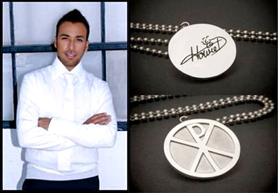 Howie Dorough and the Rock Your Religion pendant.
