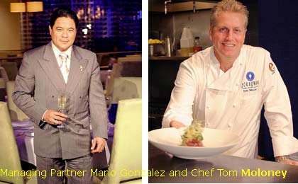 Manageing Partner Mario Gonzalez and Chef Tom Moloney
