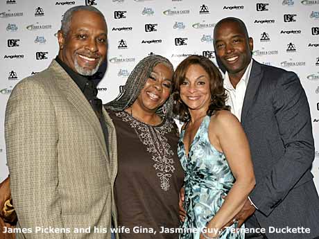 James Pickens and wife Gina, Jasmine Guy and Terrence Duckette
