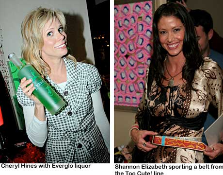 Charyl Hines with Everglo, Shannon Elizabeth sporting Too Cute!