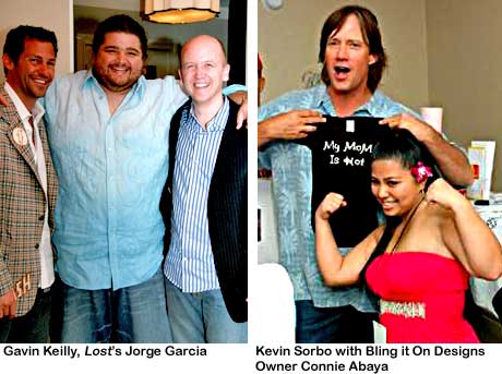 Gavin Keilly and Jorge Garcia, Kevin Sorbo and Bling it on Designs