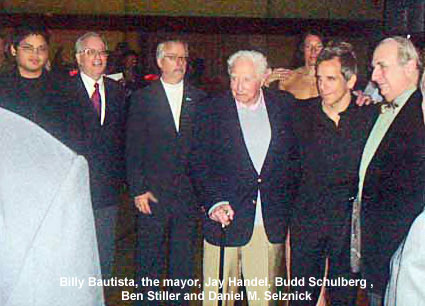 Billy Bautisita, the mayor, Jay Handel, Budd Schulberg, Ben Stiller, Daniel M. Selznick